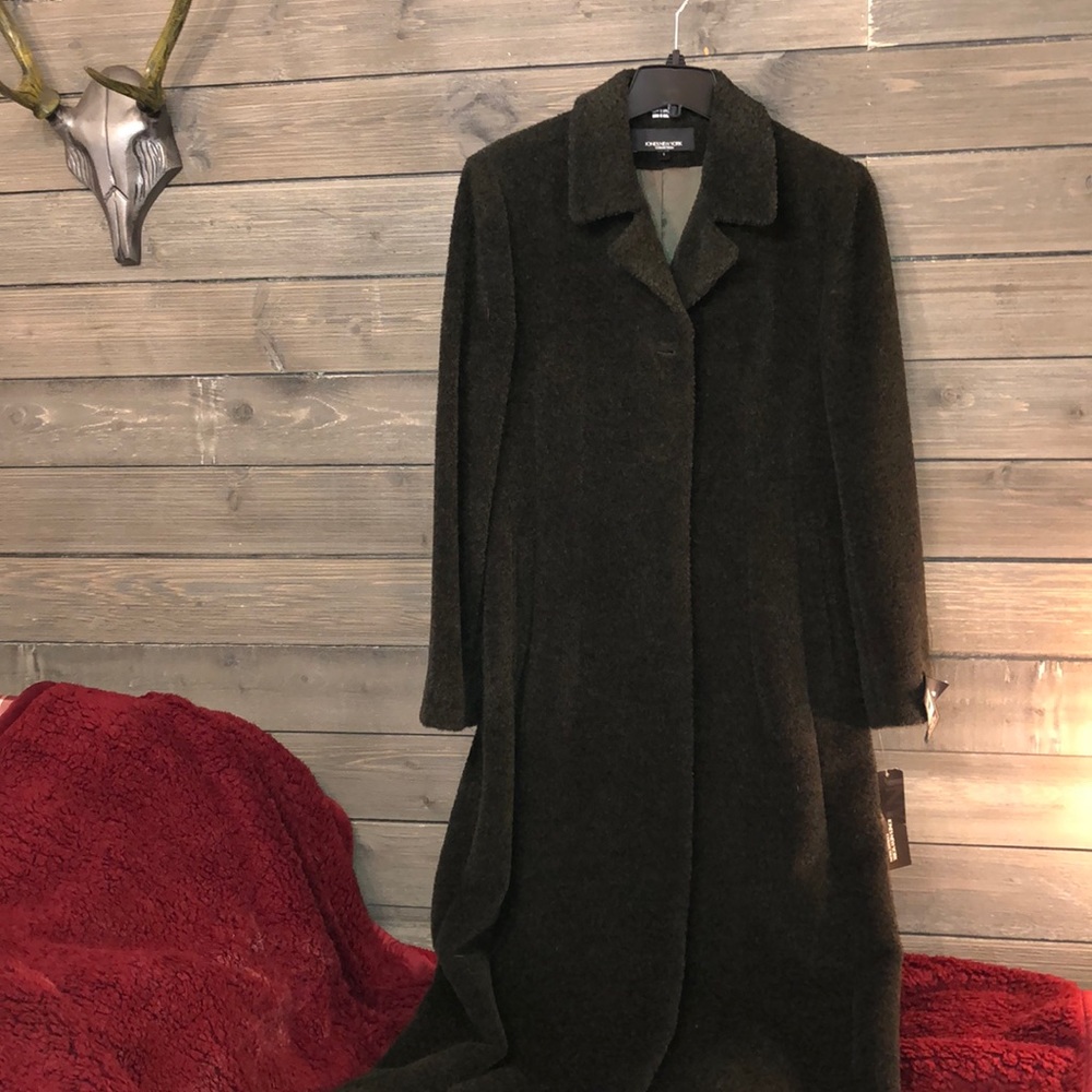 Jones New York-Forest Green, Ankle Length Coat.
